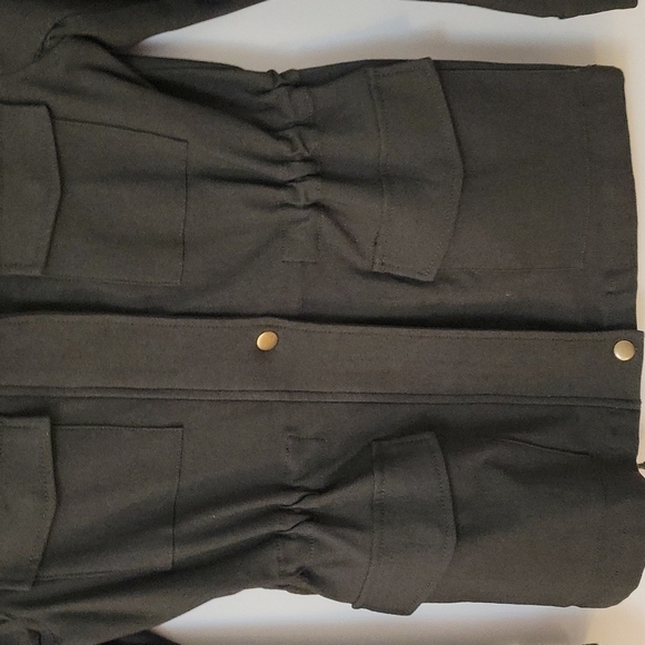 Eden SOCIETY olive military safari utility field Landgirl cinch jacket - Picture 5 of 15